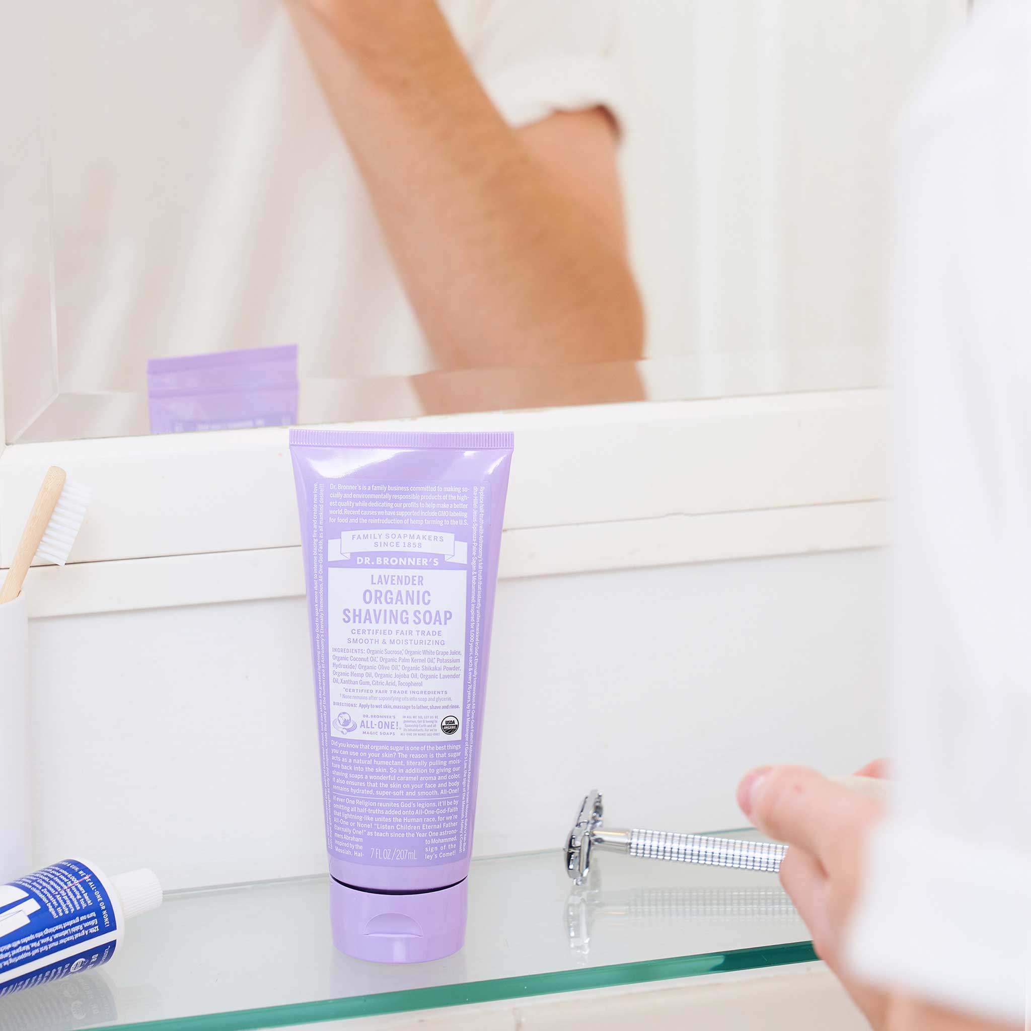 Alternative view of Lavender - Organic Shaving Soaps
