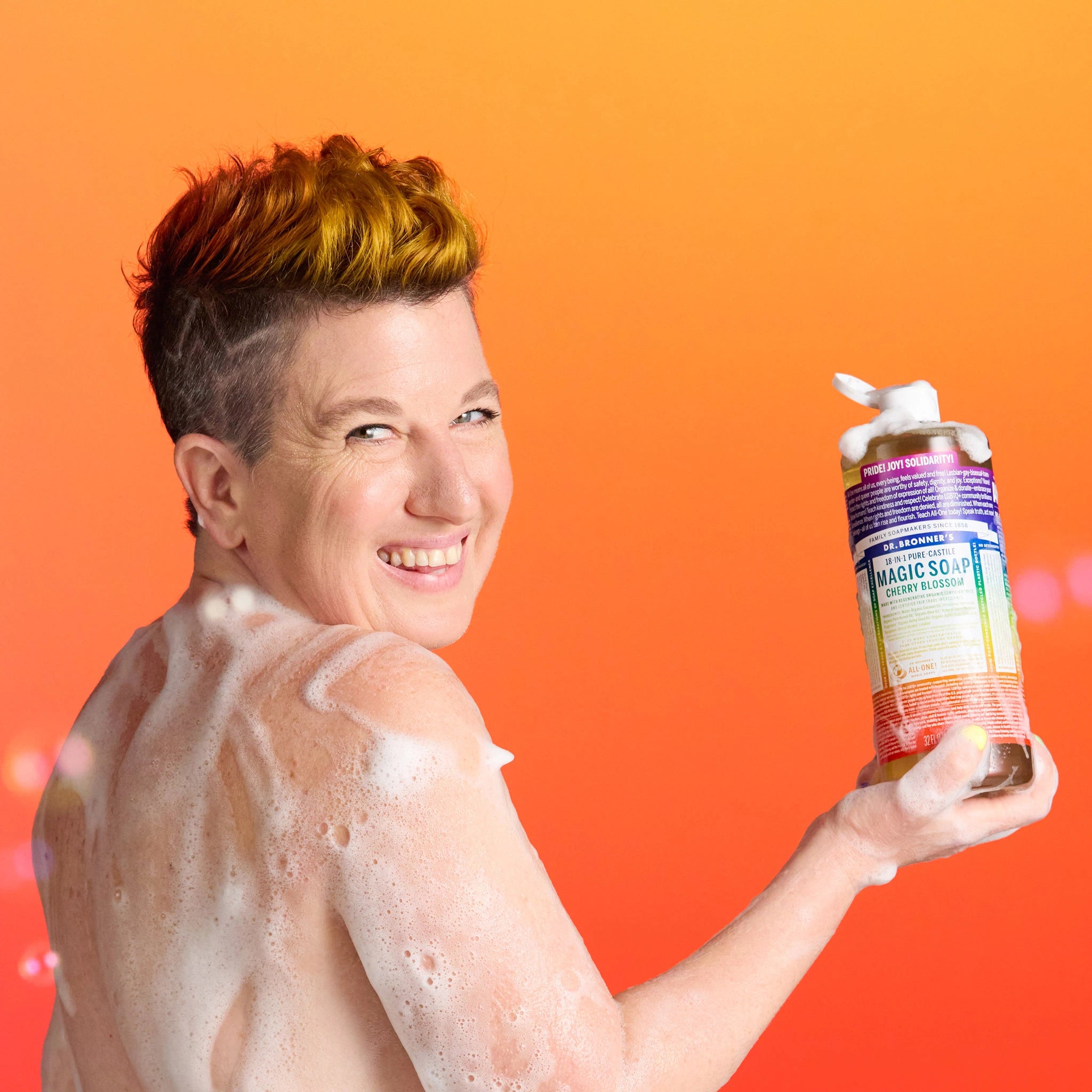 Cherry Blossom Pride Label - Pure-Castile Magic Soap - Image 5